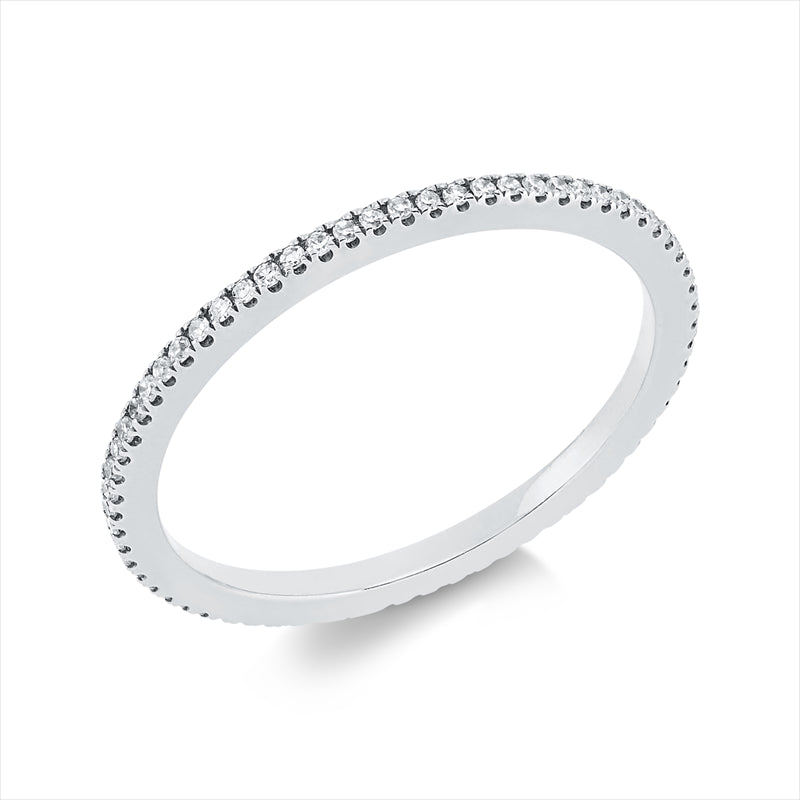 Ring 18 kt WG, 66 Dia. 0,16 ct, TW-si