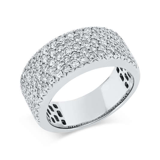 Ring 14 kt WG, 88 Brill. 1,82 ct, TW-pi
