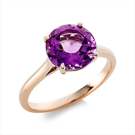 Ring 18 kt RG, 1 Amethyst 2,70 ct lila