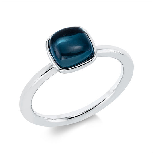 Ring 18 kt WG, 1 Topas 2,22 ct Lond. blue