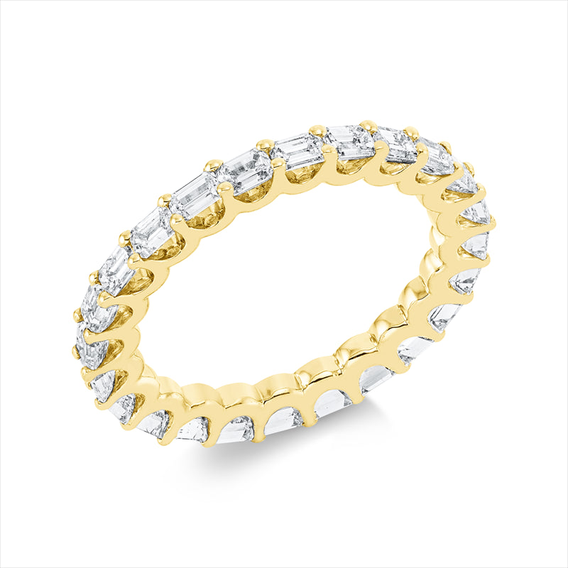 Ring 18 kt GG, 24 Sm.schliff 2,20 ct, W-si