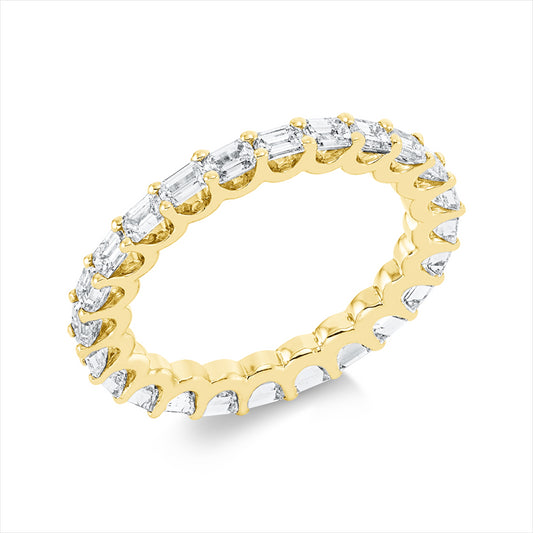 Ring 18 kt GG, 24 Sm.schliff 2,20 ct, W-si