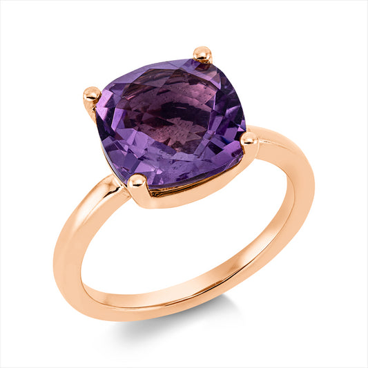 Ring 18 kt RG, 1 Amethyst 3,52 ct lila