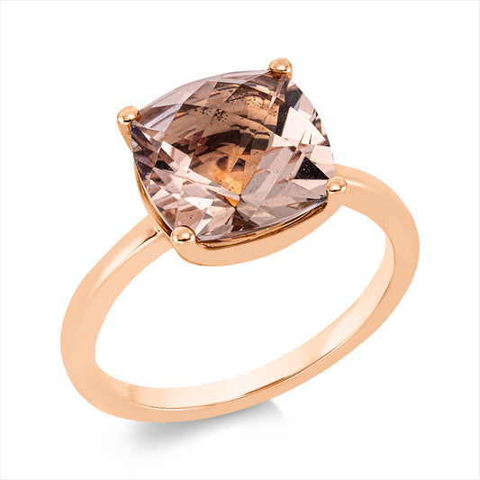 Ring 18 kt RG, 1 Morganit 3,36 ct rosa