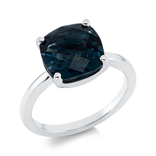 Ring 18 kt WG, 1 Topas 4,10 ct Lond. blue