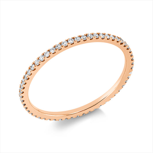 Ring 18 kt RG, 56 Brill. 0,25 ct, TW-si