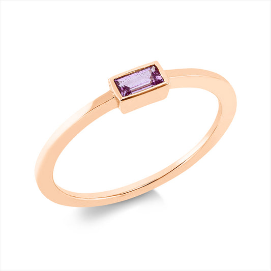 Ring 18 kt RG, 1 Saphir 0,13 ct pink