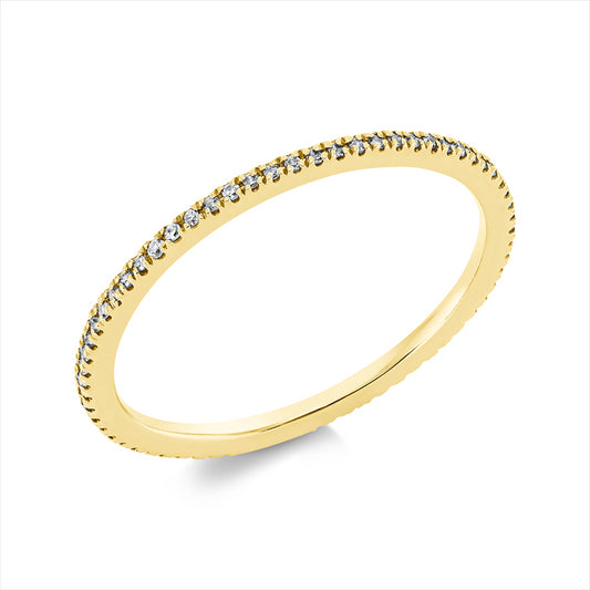 Ring 18 kt GG, 67 Dia. 0,13 ct, TW-si