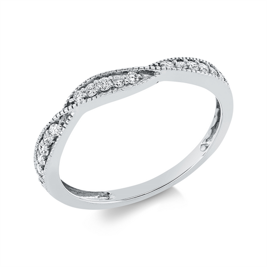 Ring 18 kt WG, 17 Brill. 0,17 ct, TW-si