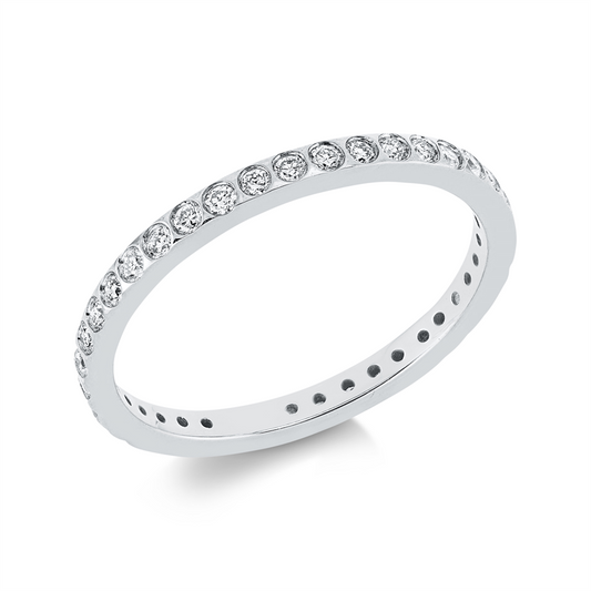 Ring 18 kt WG, 39 Brill. 0,37 ct, TW-si