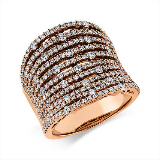 Ring 18 kt RG, 269 Brill. 1,85 ct, TW-si