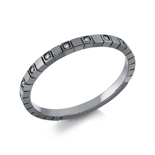 Ring 18 kt WG, 14 Brill. 0,05 ct, TW-si