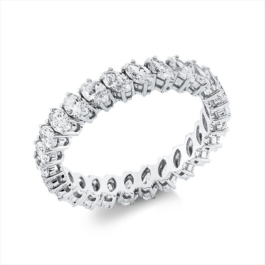 Ring 18 kt WG, 26 Nav. 2,16 ct, TW-si