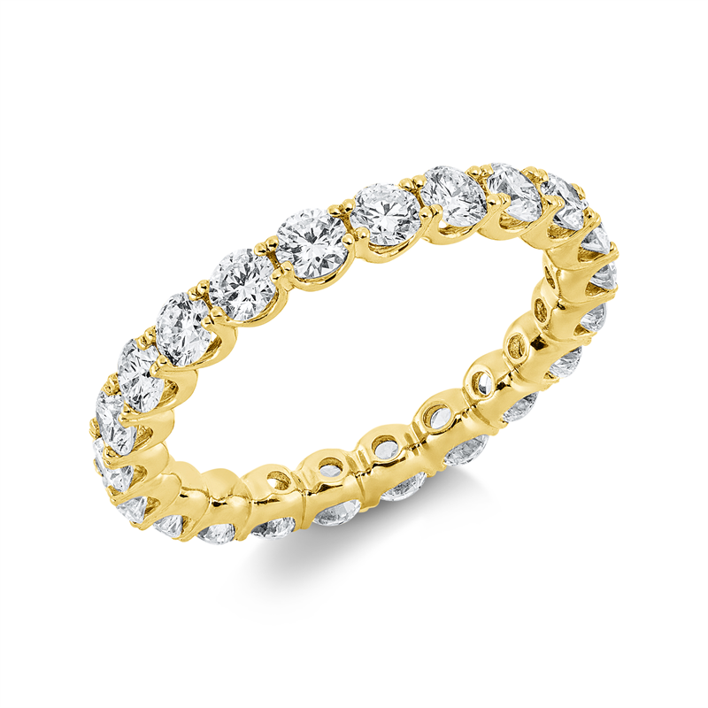Ring 18 kt GG, 22 Brill. 1,79 ct, TW-si