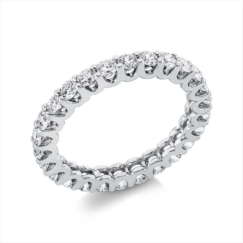 Ring 18 kt WG, 26 Brill. 1,36 ct, F-si
