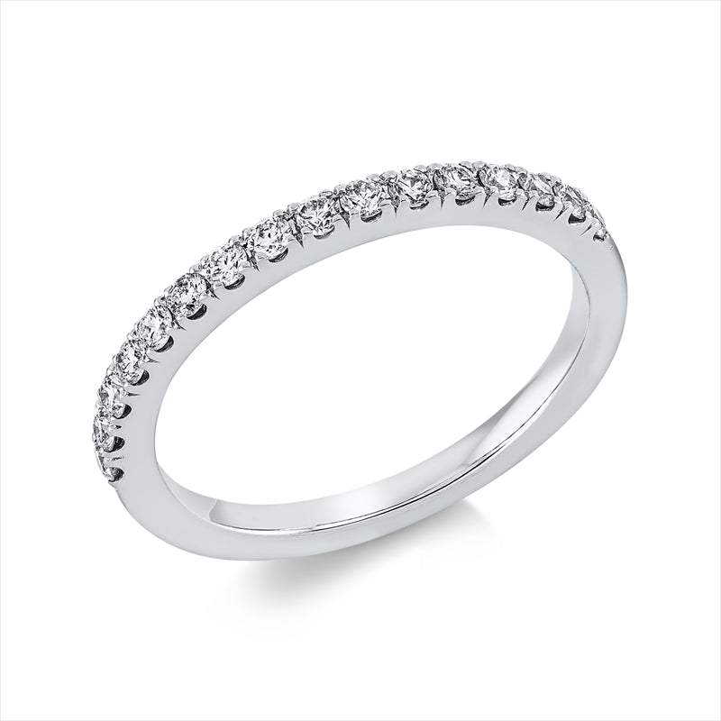 Ring 18 kt WG, 16 Brill. 0,28 ct, TW-si