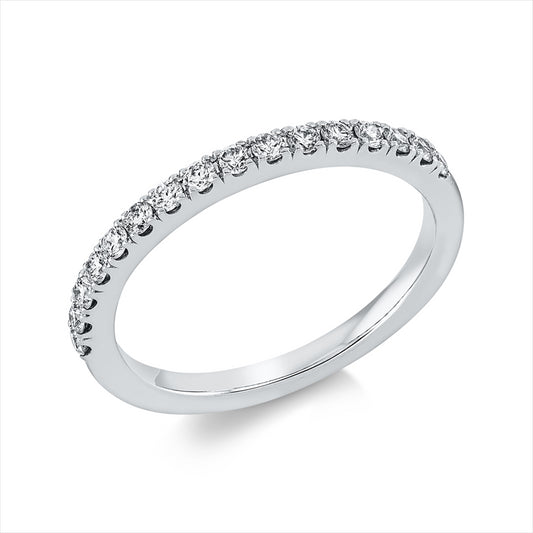 Ring 18 kt WG, 16 Brill. 0,28 ct, TW-si