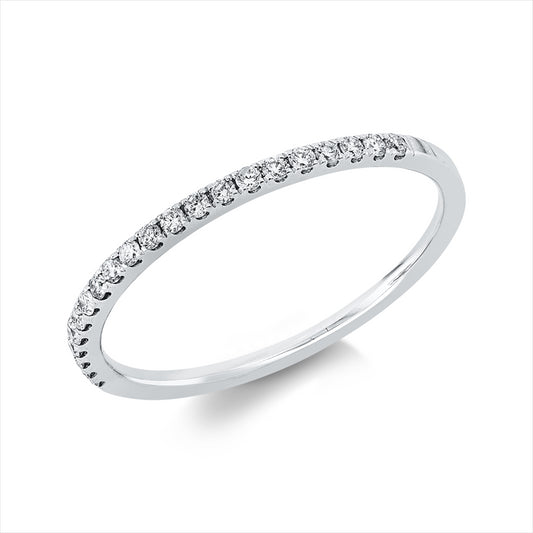 Ring 18 kt WG, 21 Brill. 0,16 ct, TW-si