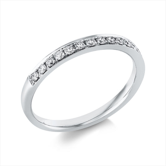 Ring 18 kt WG, 16 Brill. 0,25 ct, TW-si