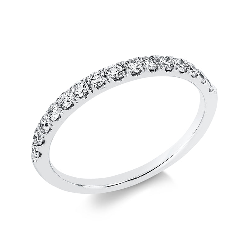 Ring 18 kt WG, 15 Brill. 0,25 ct, TW-si