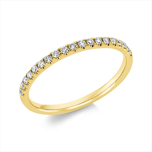 Ring 18 kt RG, 19 Brill. 0,18 ct, TW-si