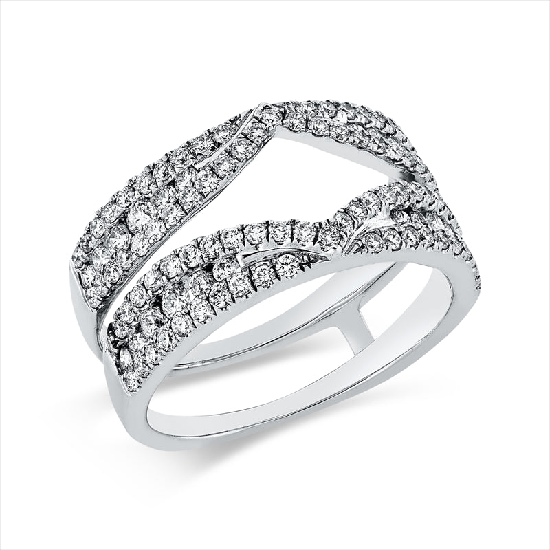 Ring 18 kt WG, 114 Brill. 1,11 ct, TW-si
