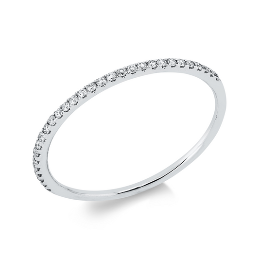 Ring 18 kt WG, 30 Brill. 0,11 ct, TW-si