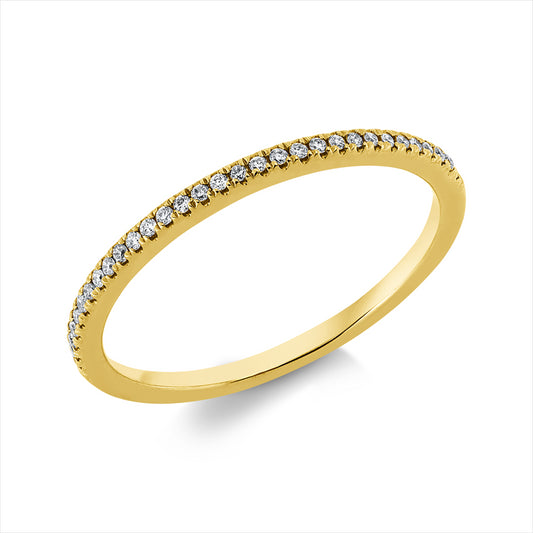Ring 18 kt GG, 31 Brill. 0,09 ct, TW-si