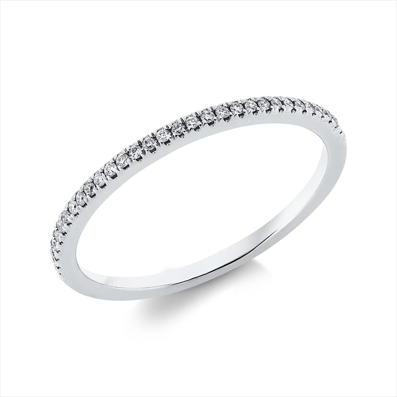 Ring 18 kt WG, 31 Brill. 0,08 ct, TW-si