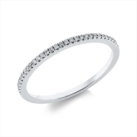 Ring 18 kt WG, 31 Brill. 0,08 ct, TW-si