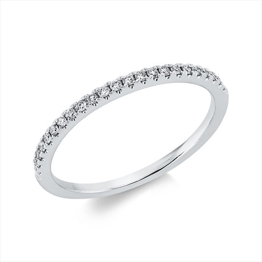 Ring 18 kt WG, 23 Brill. 0,14 ct, TW-si