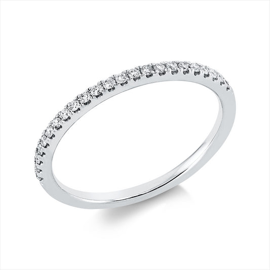 Ring 18 kt WG, 23 Brill. 0,14 ct, TW-si