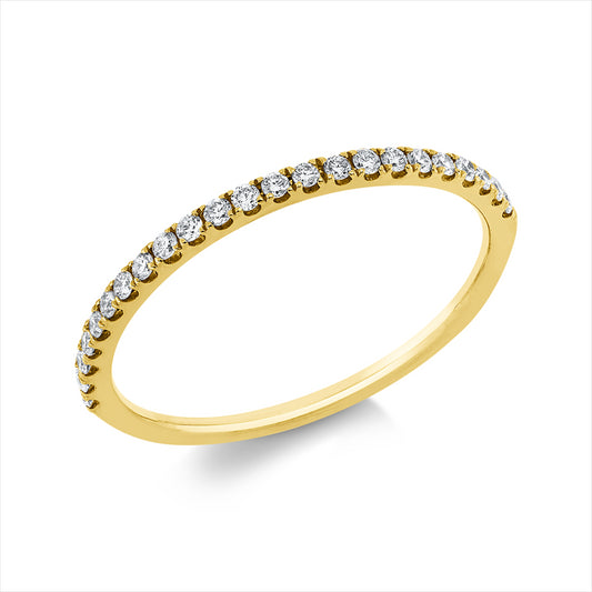 Ring 18 kt GG, 23 Brill. 0,16 ct, TW-si