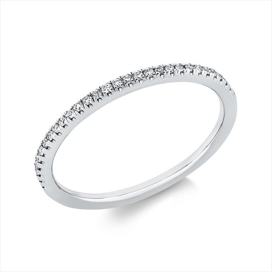 Ring 18 kt WG, 29 Brill. 0,11 ct, TW-si