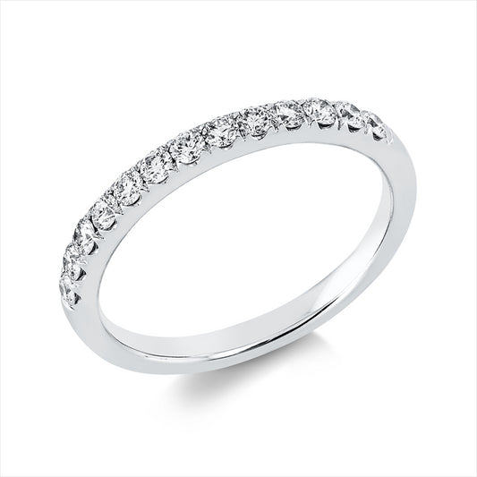 Ring 18 kt WG, 13 Brill. 0,37 ct, TW-si