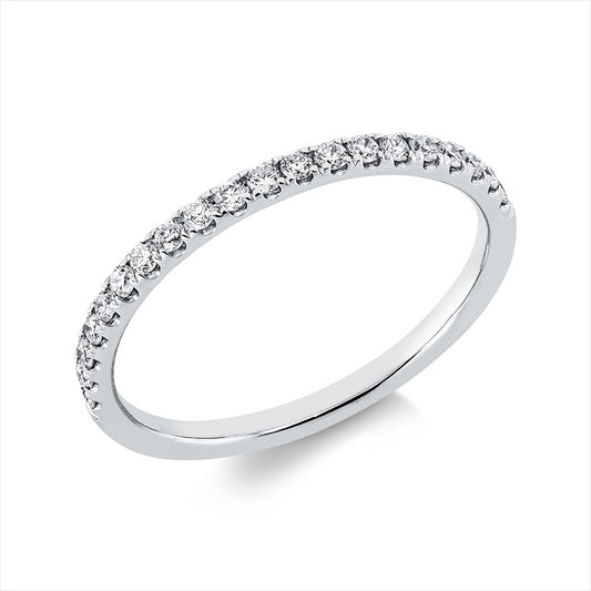 Ring 18 kt WG, 20 Brill. 0,22 ct, TW-si