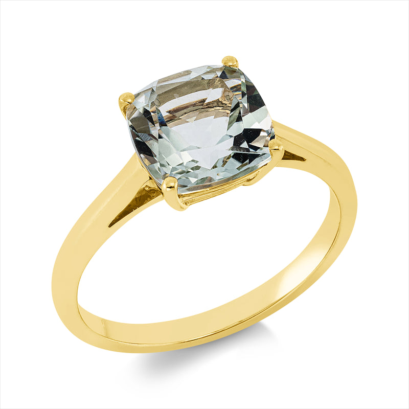 Ring 18 kt GG, 1 Amethyst 2,30 ct grün