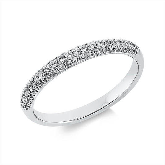 Ring 18 kt WG, 67 Brill. 0,27 ct, TW-si