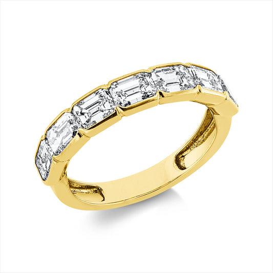 Ring 18 kt GG, 7 Sm.schliff 2,73 ct, TW-vsi