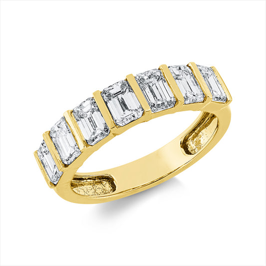 Ring 18 kt GG, 7 Sm.schliff 2,23 ct, TW-si