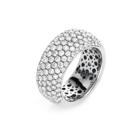 Ring 18 kt WG, 128 Brill. 2,21 ct, TW-vsi