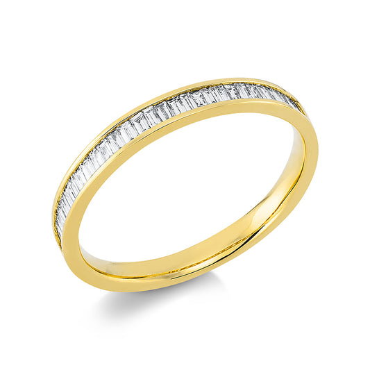 Ring 18 kt GG, 32 Bag. 0,28 ct, TW-si