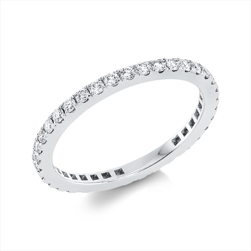 Ring 18 kt WG, 37 Brill. 0,52 ct, TW-vsi
