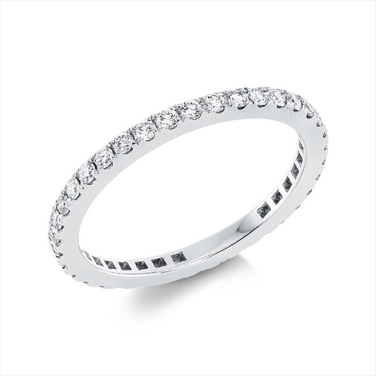 Ring 18 kt WG, 37 Brill. 0,52 ct, TW-vsi
