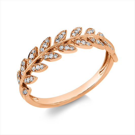Ring 14 kt RG, 54 Dia. 0,17 ct, TW-si