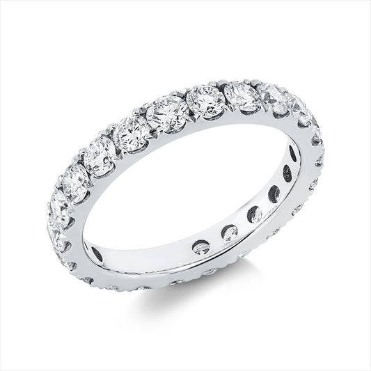 Ring 18 kt WG, 22 Brill. 2,00 ct, TW-si