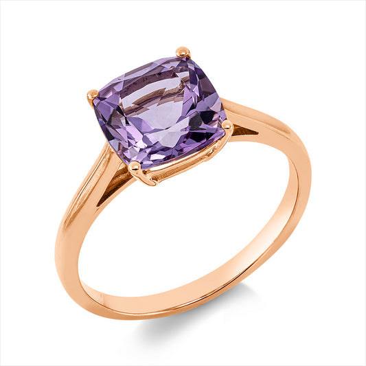 Ring 18 kt RG, 1 Amethyst 2,40 ct pink