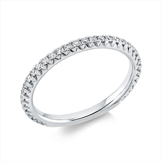 Ring 18 kt WG, 34 Brill. 0,30 ct, TW-vsi/si