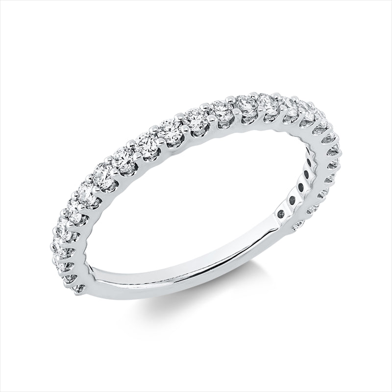 Ring 18 kt WG, 25 Brill. 0,56 ct, TW-si