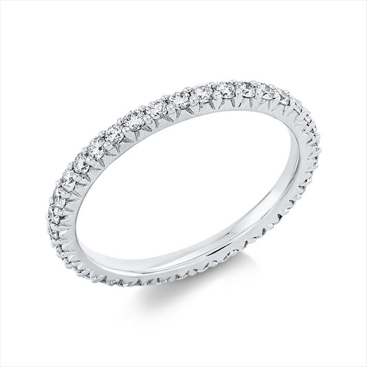 Ring 18 kt WG, 37 Brill. 0,73 ct, TW-si